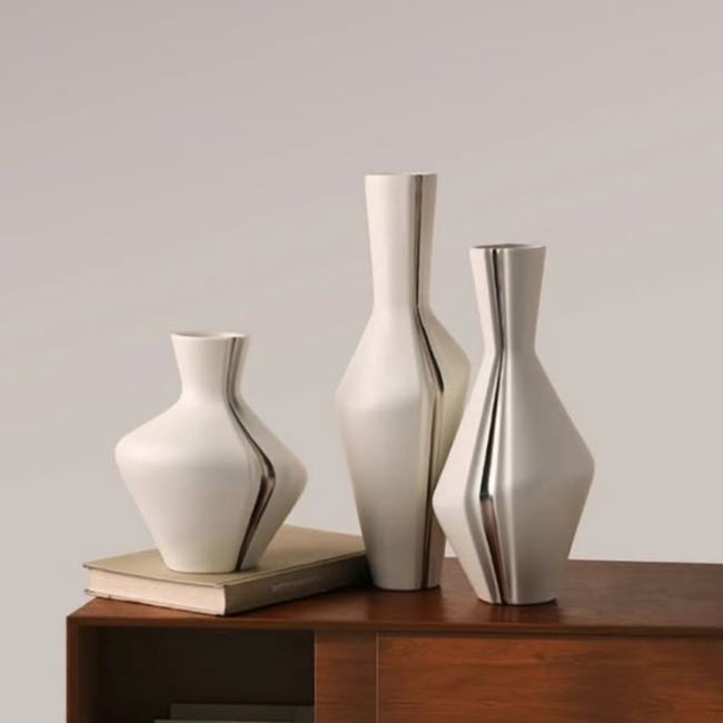 3pcs Modern Ceramic Vase Set