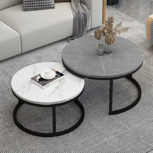 Pure Marble Nesting Table