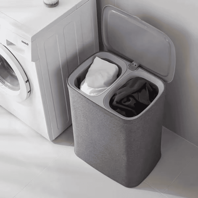 50L Partitioned Laundry Basket