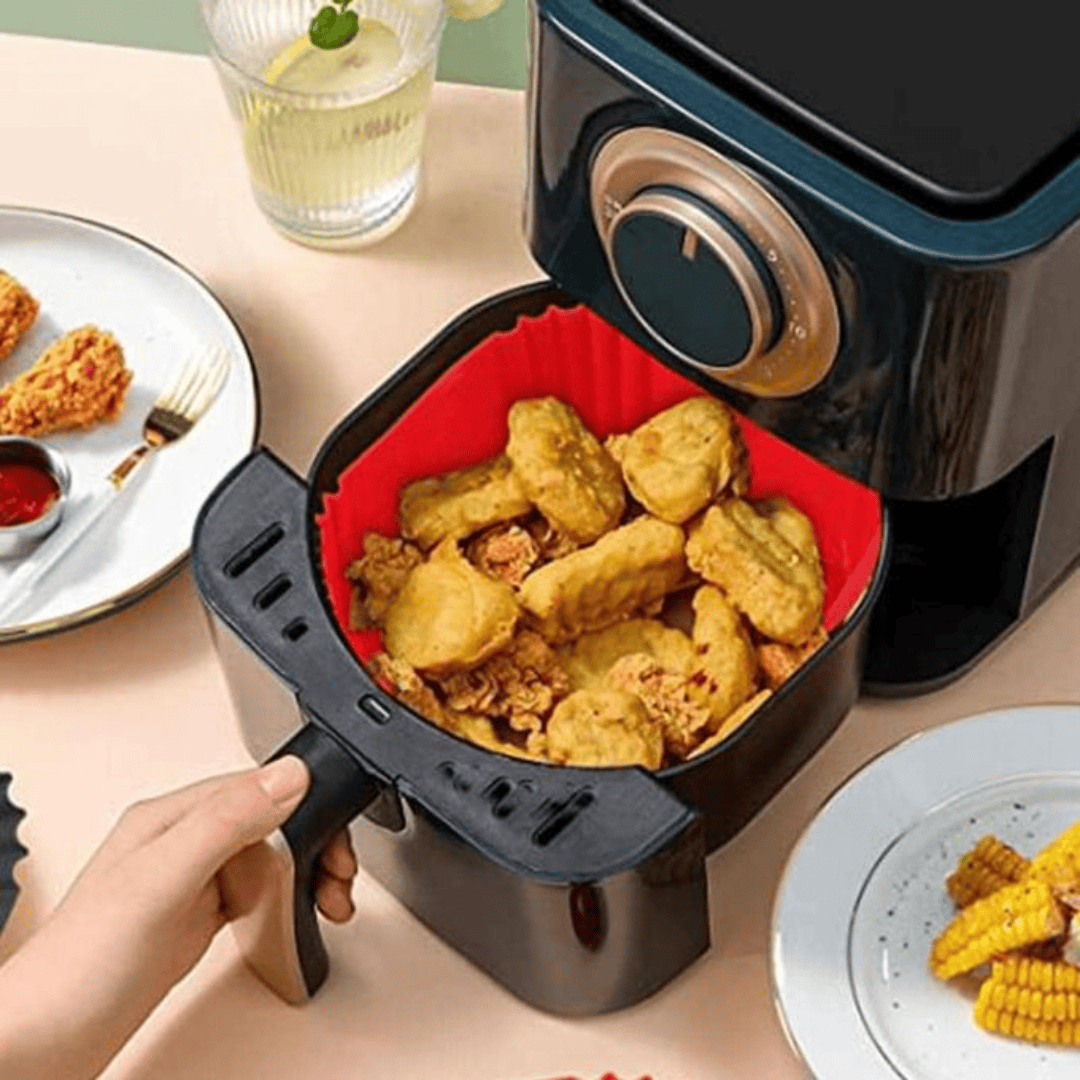 Red Silicone Air Fryer Liners