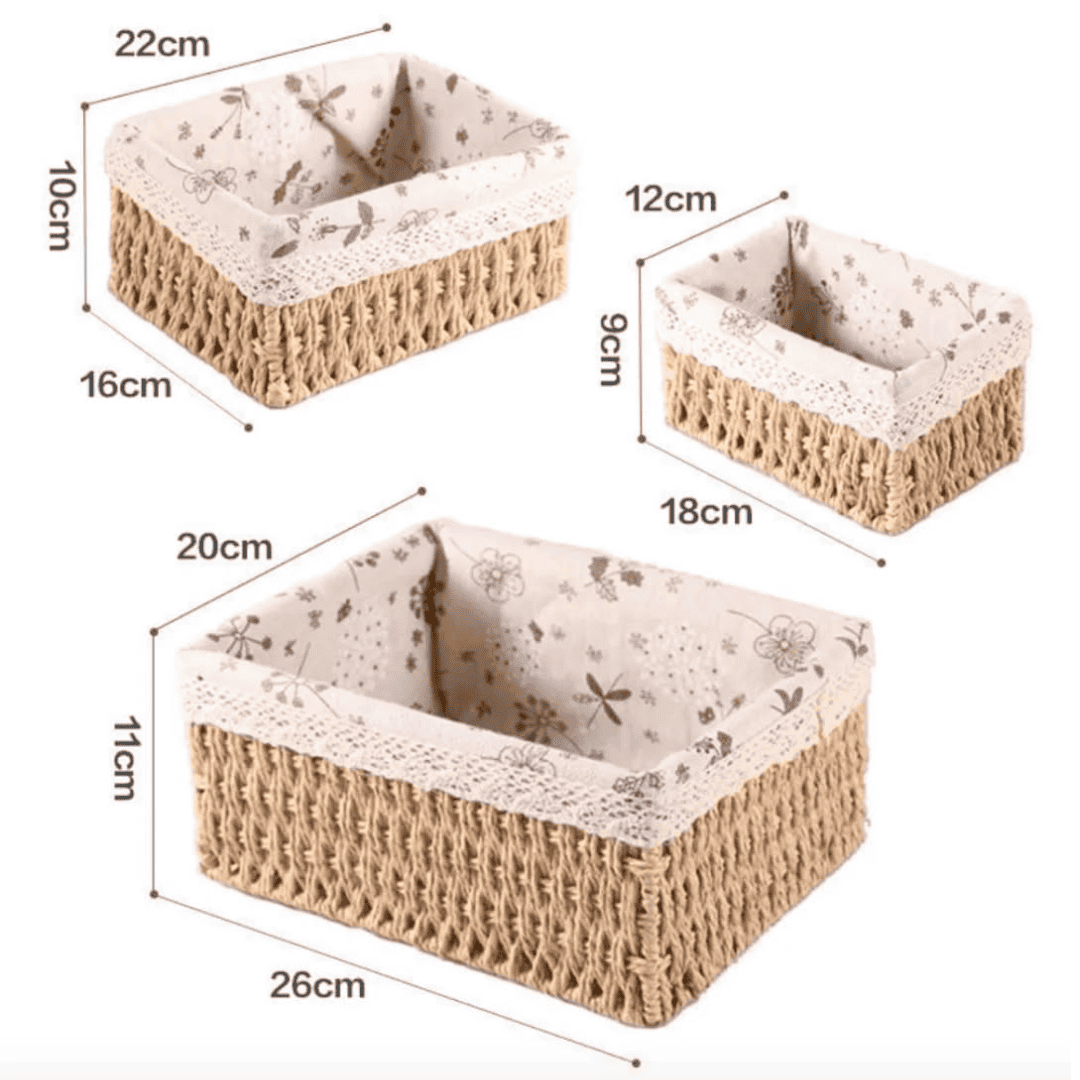 Woven Paper Rope Baskets