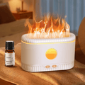 Ultrasonic Air Humidifier with Simulation Flame Lighting