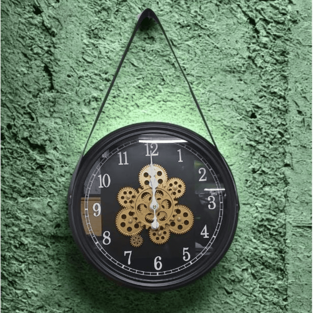 Rotating Moving Gear Wall Clock