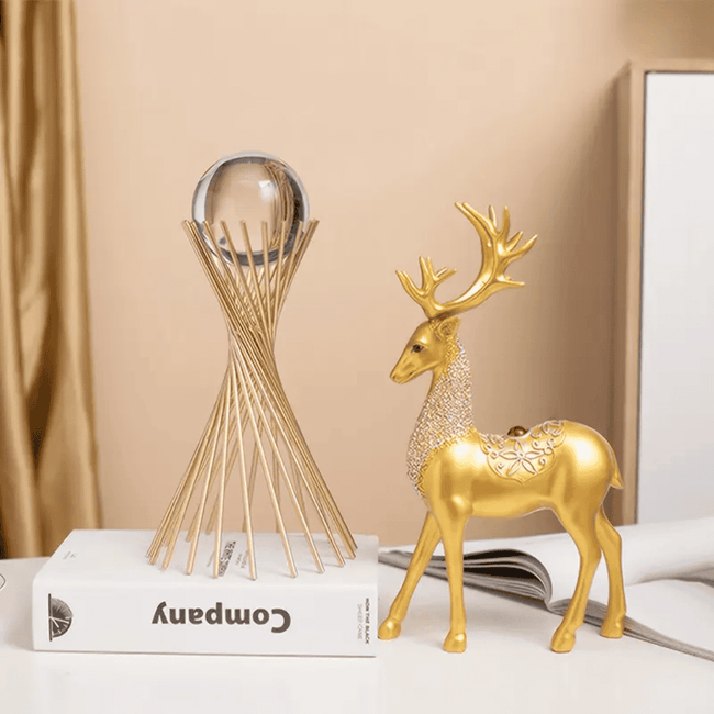 European Crystal Ball with Stand Centerpiece
