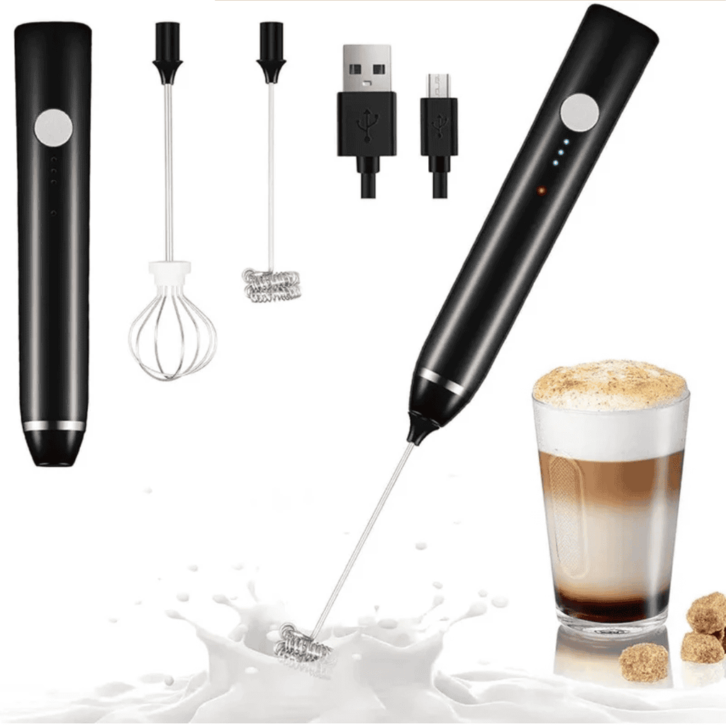 Powerful Handheld Milk Frother with Stand