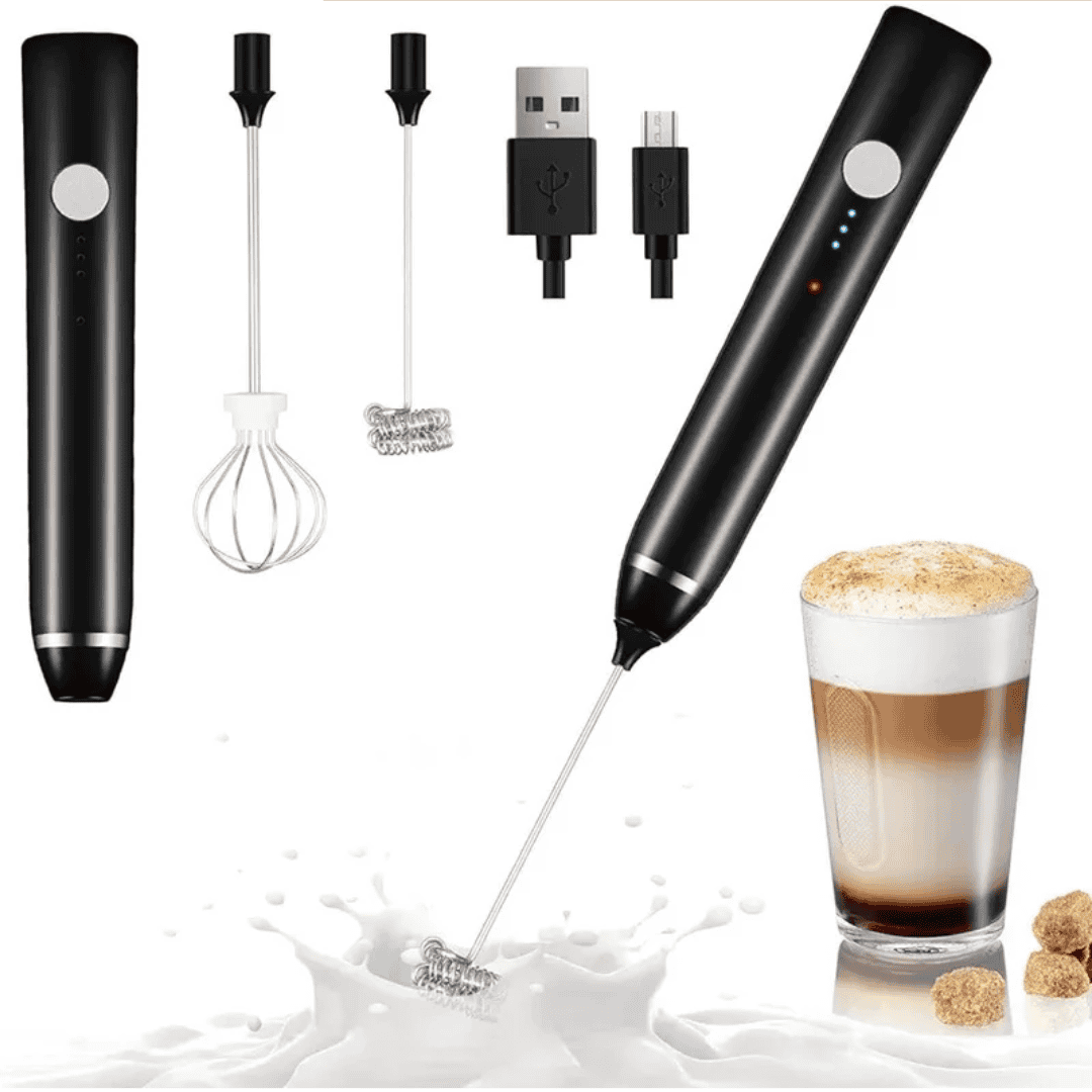 Powerful Handheld Milk Frother with Stand