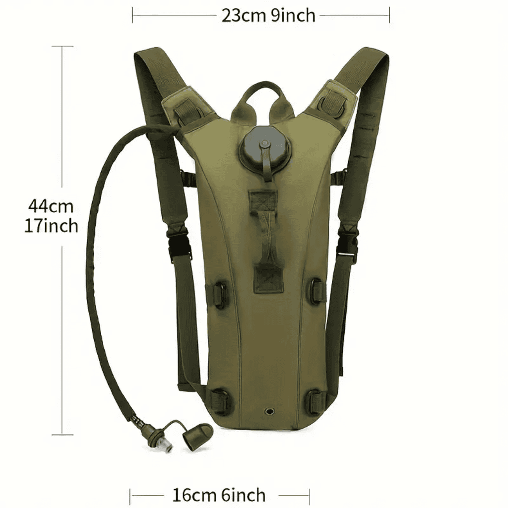 2-in-1 Hydration Backpack with 3L Insulated Water Bag