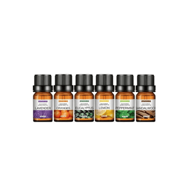 6pc Set 100{2065b22fa491b266a992e40606aaf4f3b30023166bdd0a41802df372cc64f91d} Pure Natural Aromatherapy Essential Oils