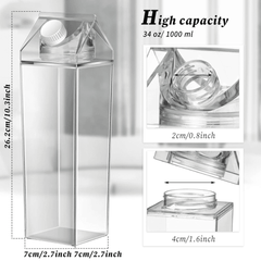 Acrylic Fresh Milk Bottle
