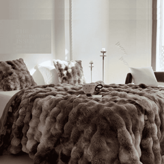 Soft Bubble Winter Throw Blanket Tie Dye Minky Blanket