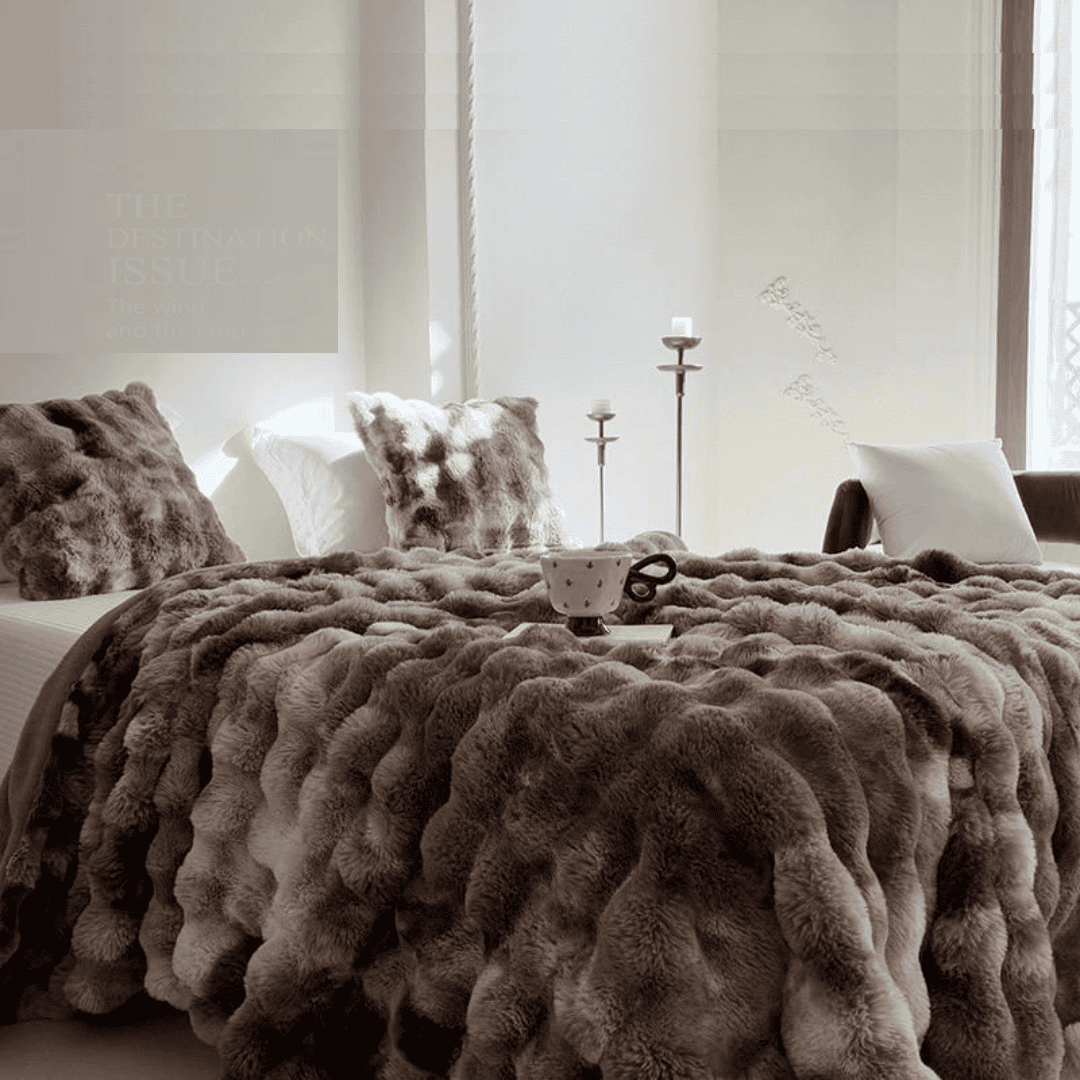 Soft Bubble Winter Throw Blanket Tie Dye Minky Blanket