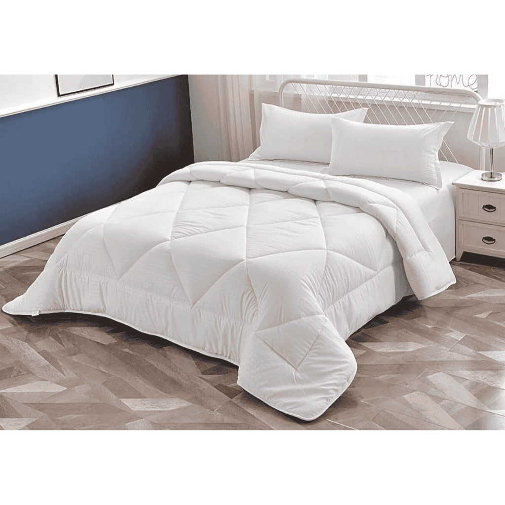 Binded White Stripes Duvet Set
