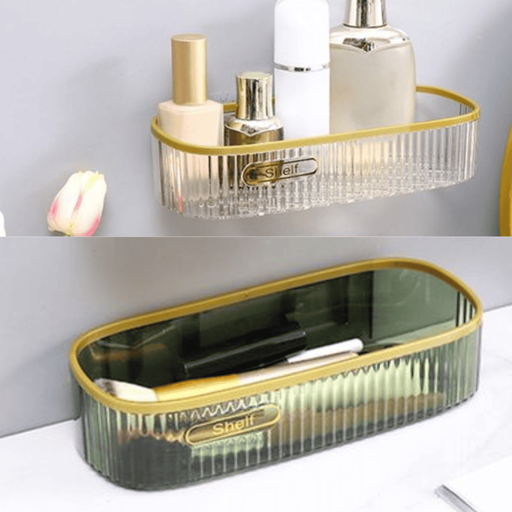 Acrylic Punch Free Bathroom Shelf