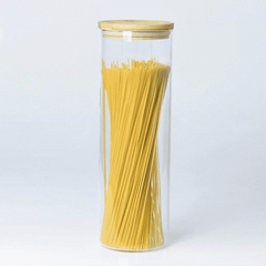Spaghetti/Cereal Storage Jars with Bamboo Lid