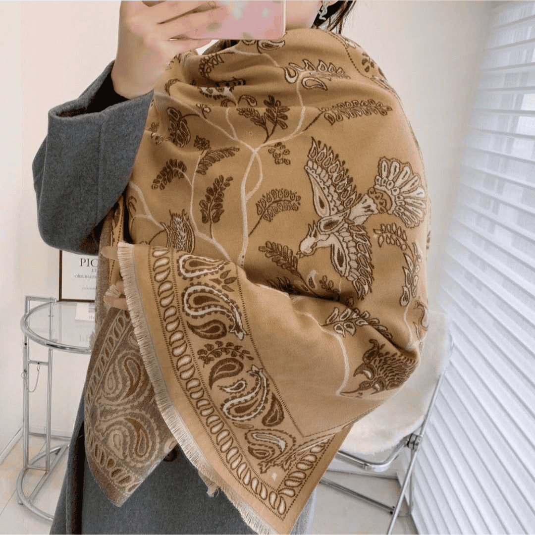 Floral Print Scarf for Women