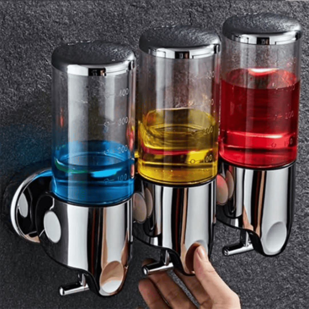 Wall-mounted Multi-Chamber Soap Dispenser