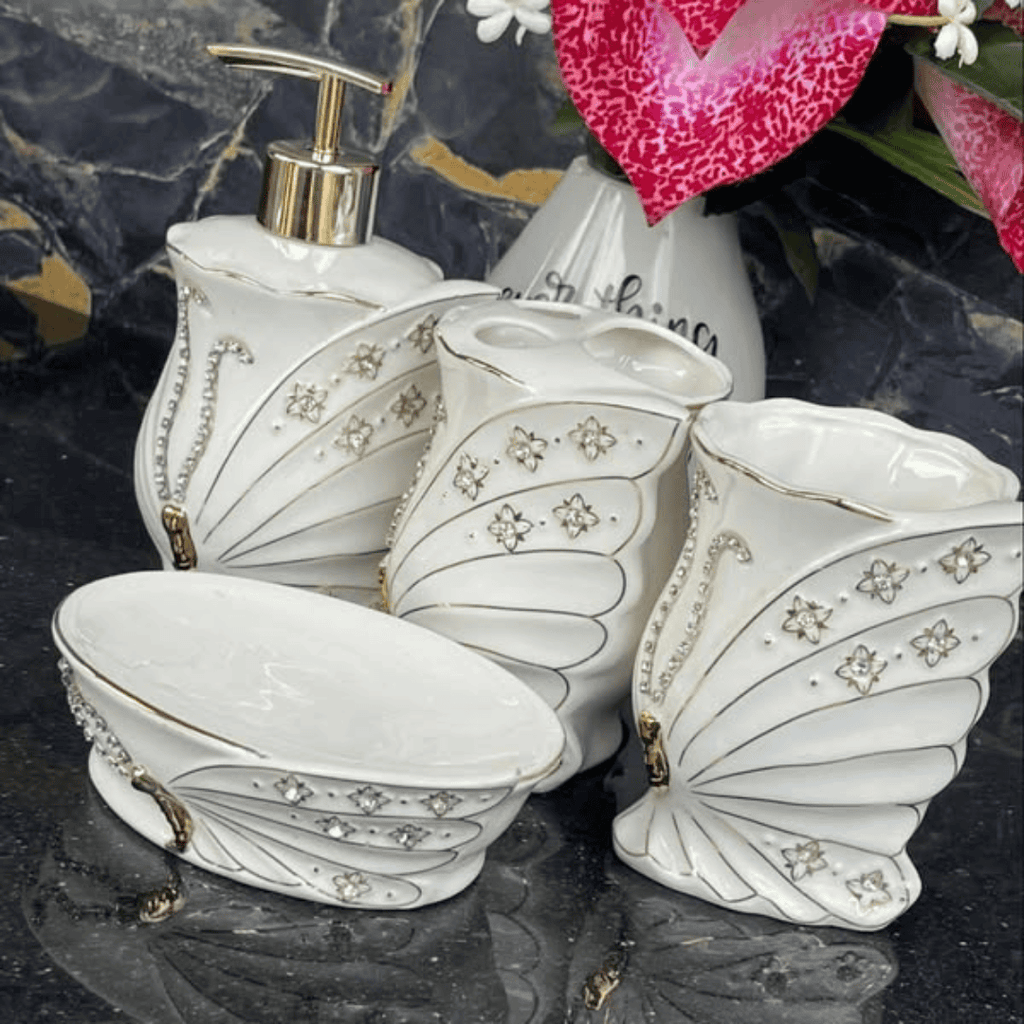 4 Pcs Bathroom Accessories Set