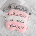 Embroidered Fleece Sleeping Masks