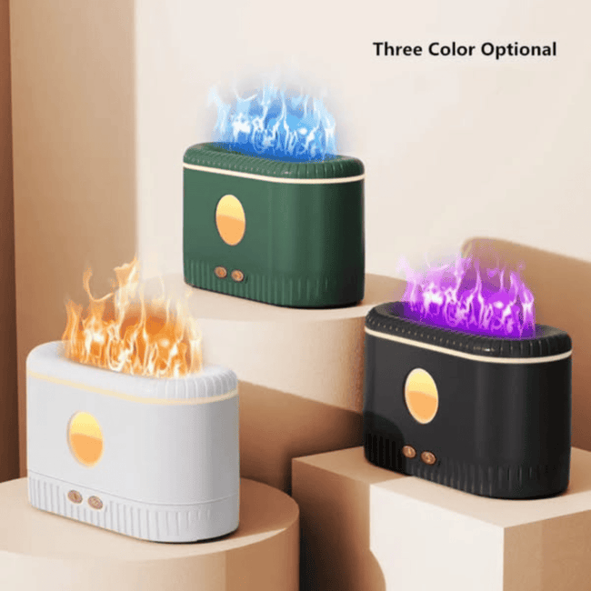 Ultrasonic Air Humidifier with Simulation Flame Lighting