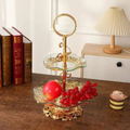 European style double layer cake plate