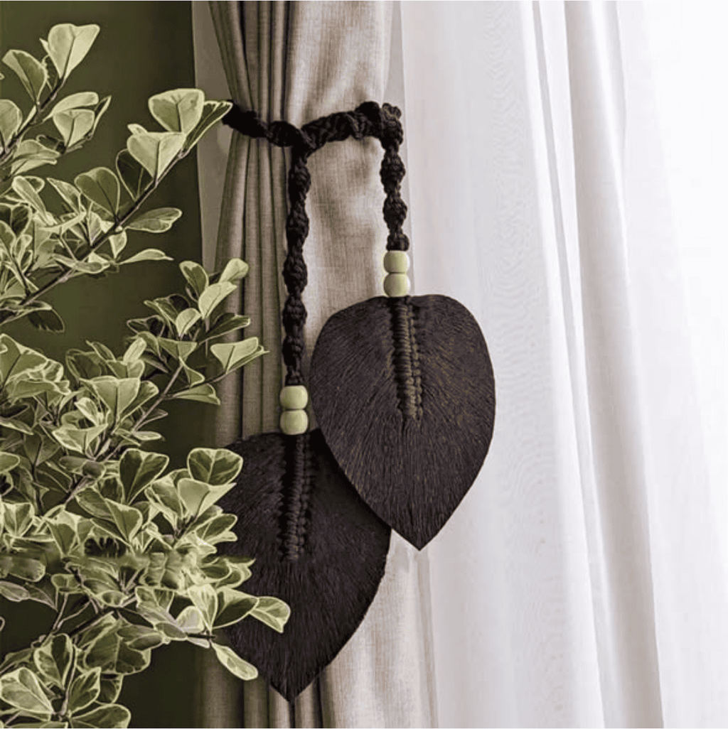 Leaf Curtains Tie with Straps