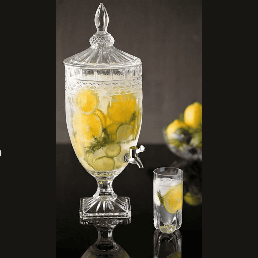 5LDD Glass Crystal Juice Dispenser