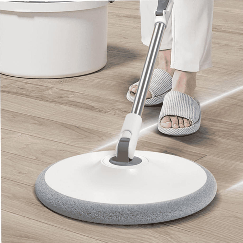 Hand-Free 360° Spin Mop with Bucket
