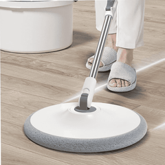 Hand-Free 360° Spin Mop with Bucket