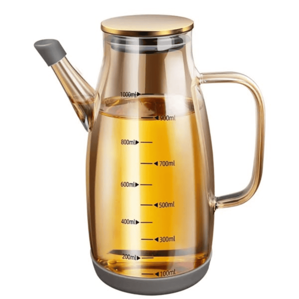 Borosilicate Glass Oil Bottle With Silicone Base