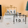 Flip Perpetual Calendar Decor