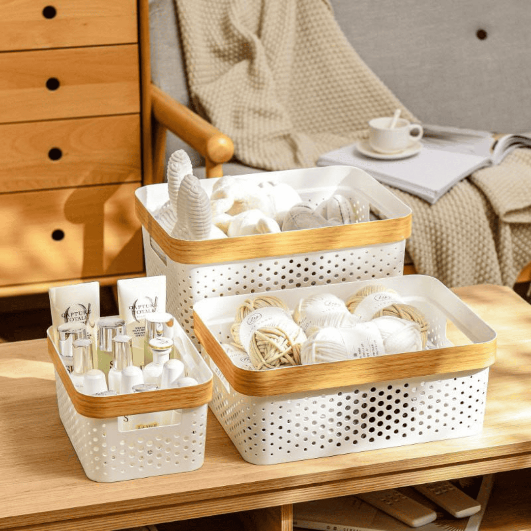 3pcs Nordic Multipurpose Storage Baskets Set