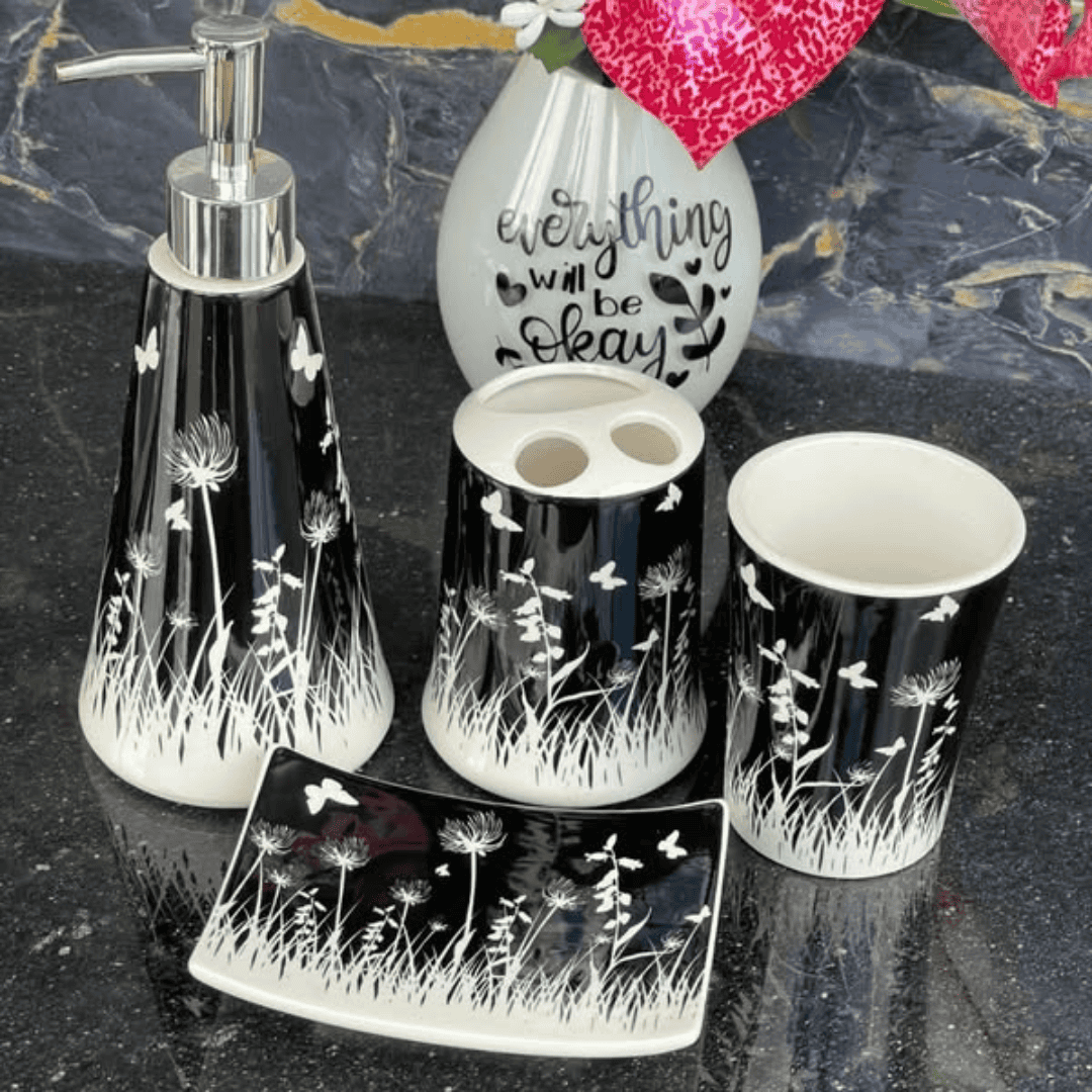 4 Pcs Bathroom Accessories Set