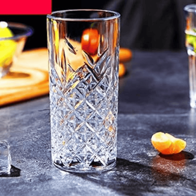 Set of 6 High Quality Long Glasses