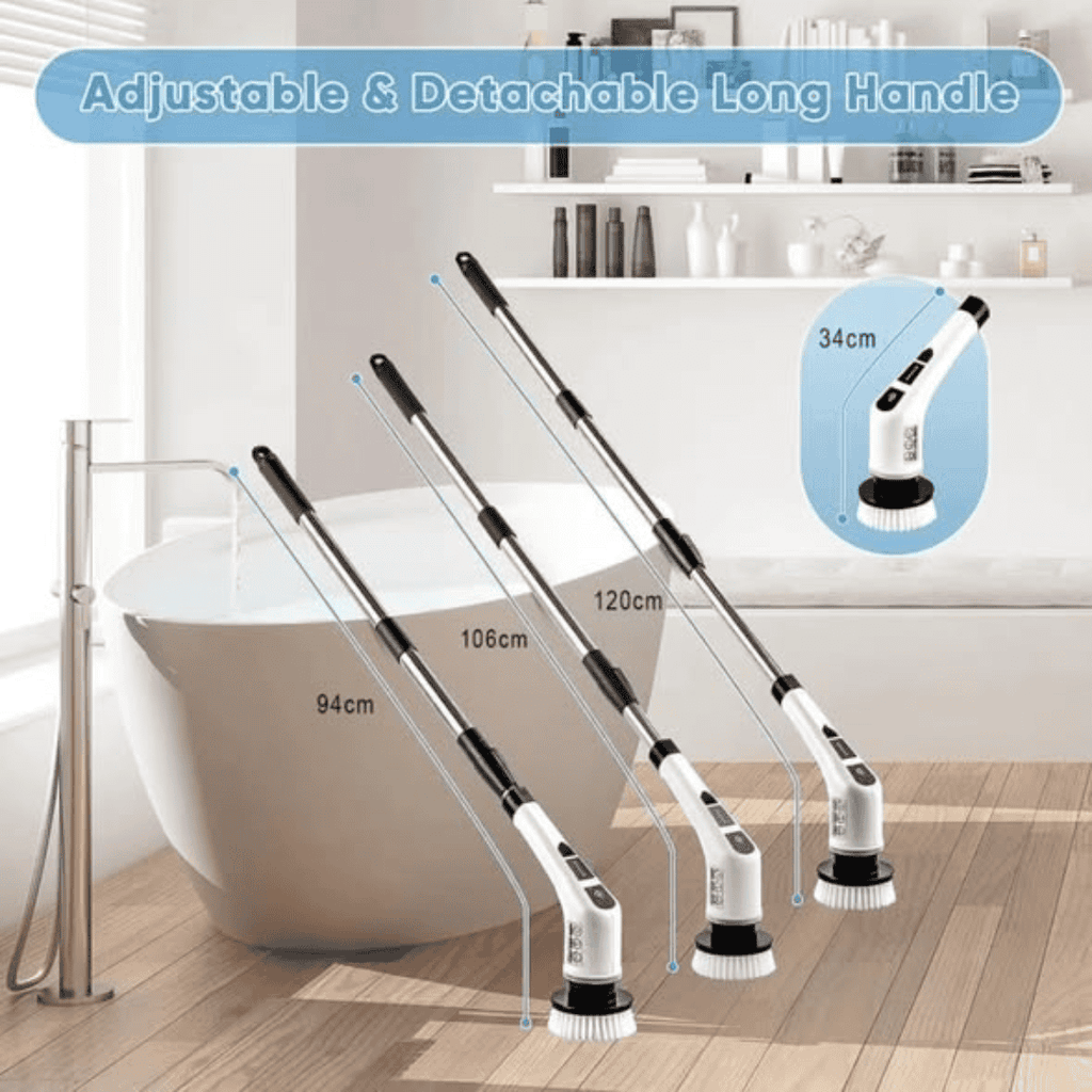 Rechargeable 7-in-1 Spin Scrubber Brush