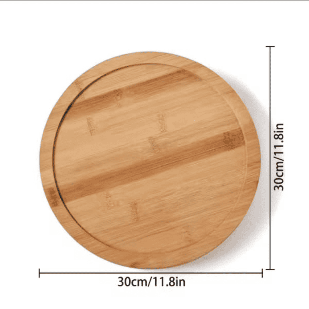 Bamboo Rotating Spice Rack