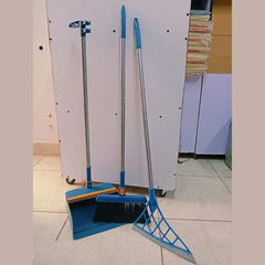 3 in 1 Rotating Long Broom and Scoop Dustpan Set