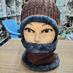 2-Piece Set Beanie + Scarf