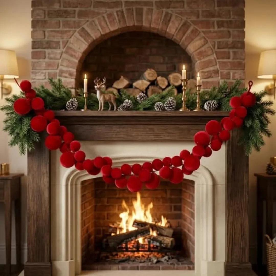 1.8M Christmas Ball Vine String