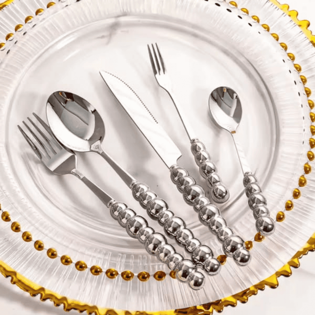 24Pcs Gold Cutlery Set