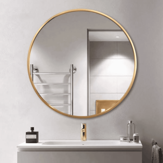 90cm Round Mirror for Bathroom Vanity