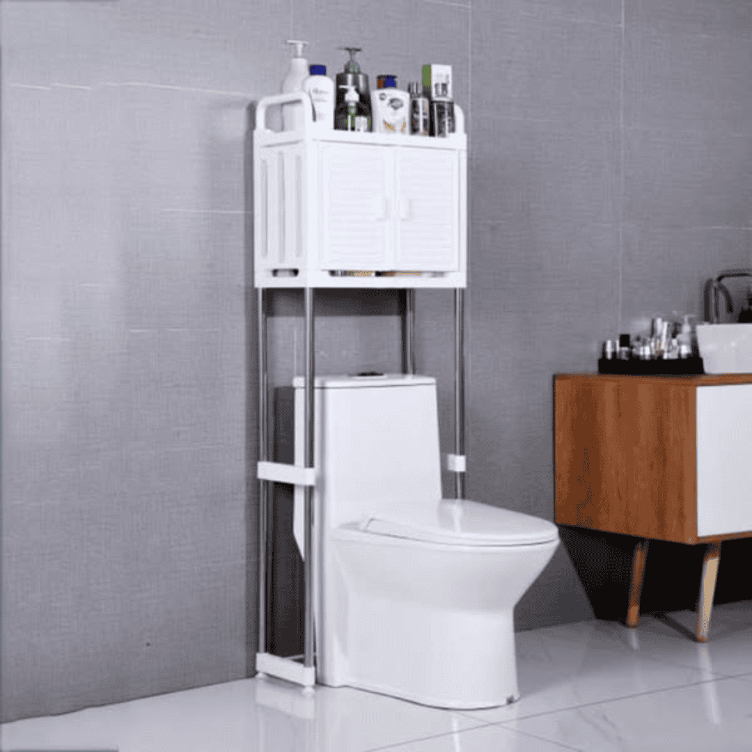 Over The Toilet Storage Rack with Cabinet