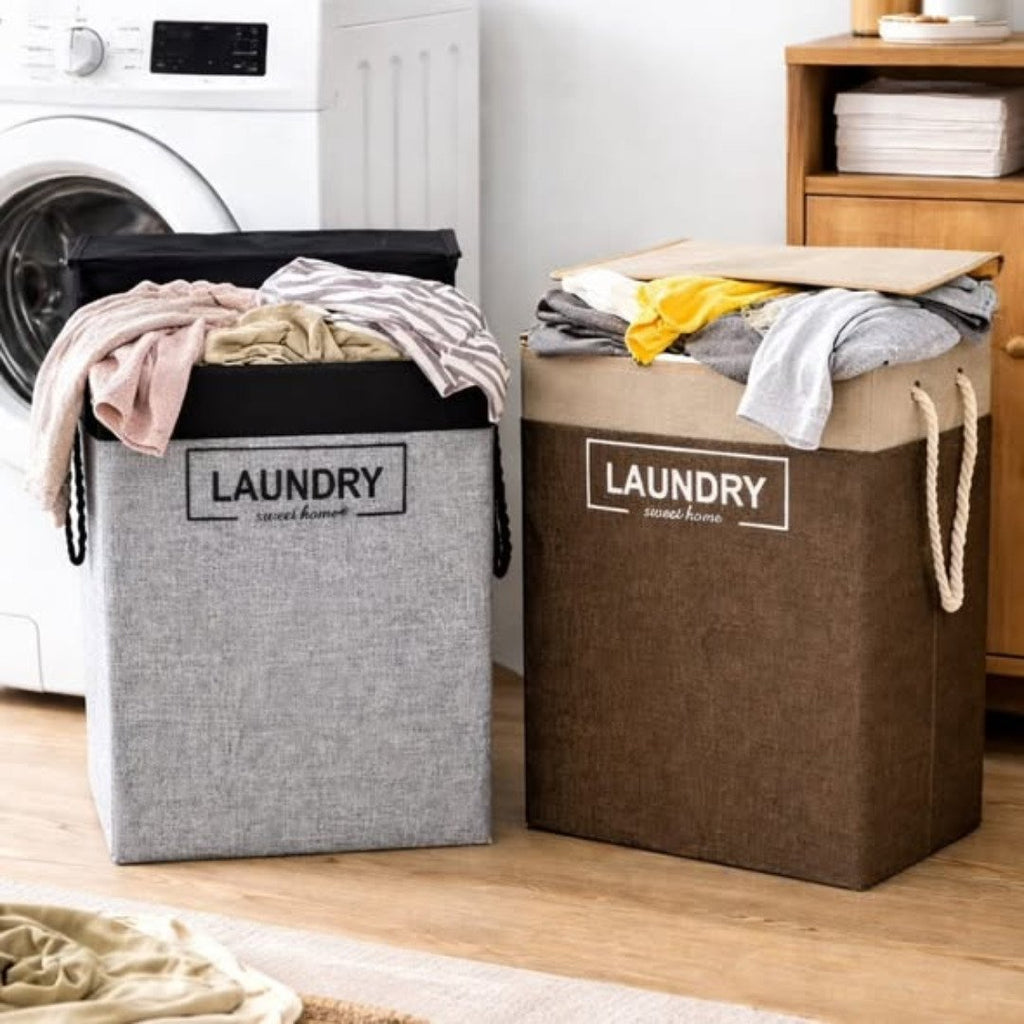 Foldable Laundry Basket with Lid