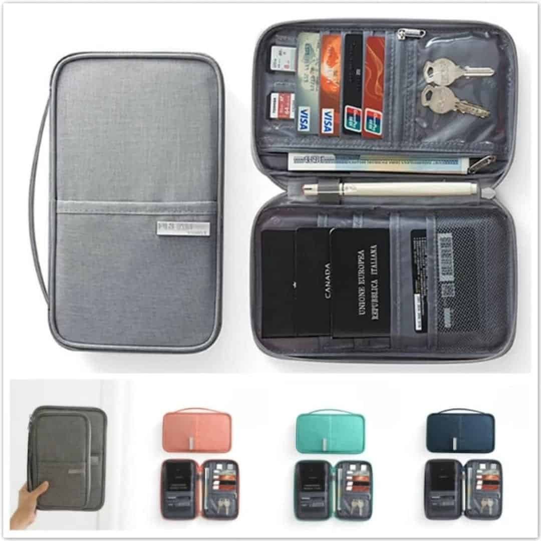 Multifunctional Travel Passport and Document Organizer