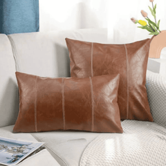 Premium Quality Leather Throw Pillow Cases