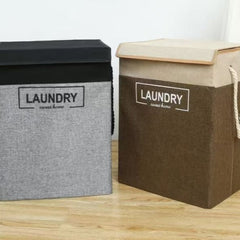 Foldable Laundry Basket with Lid