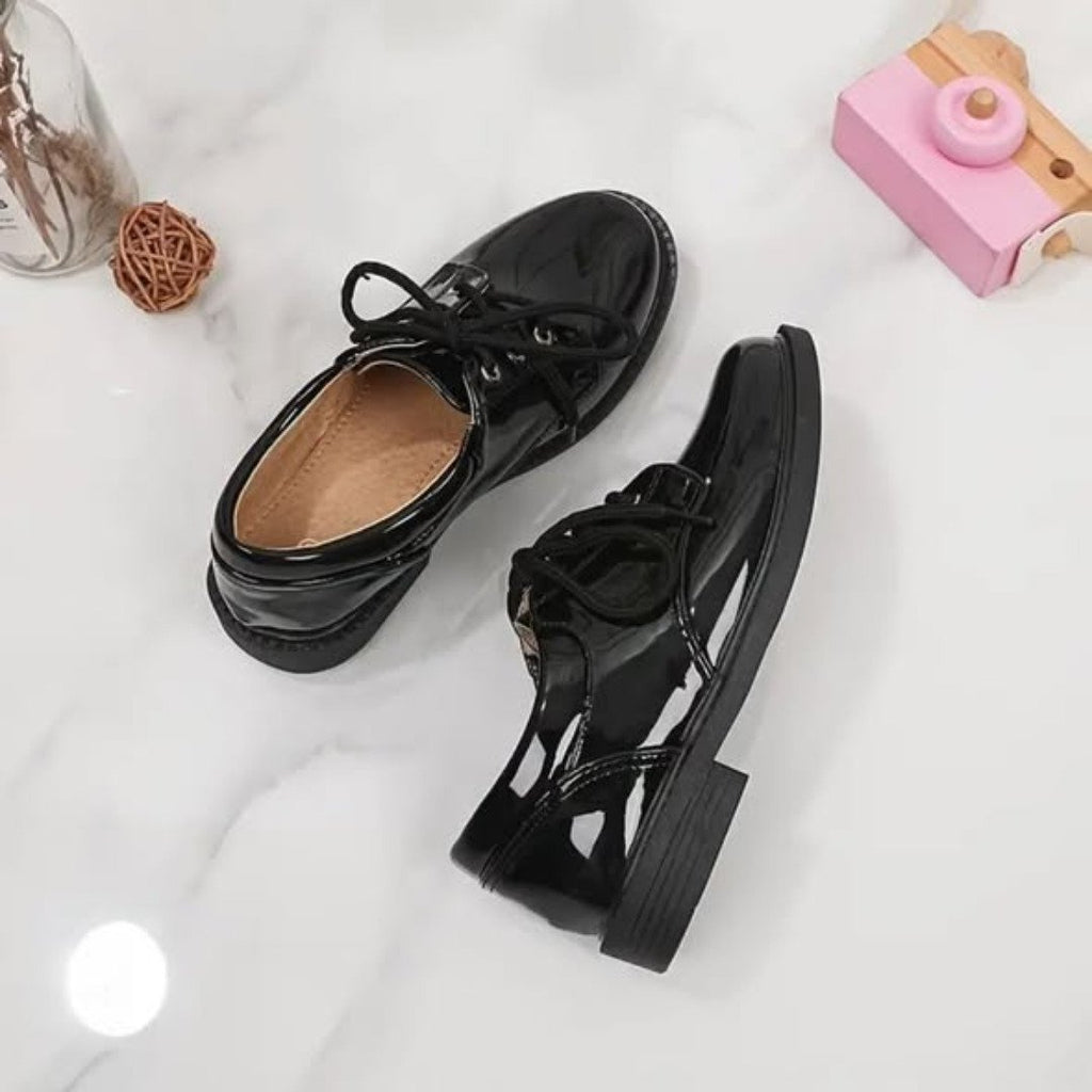 Black Patent Leather School Shoes