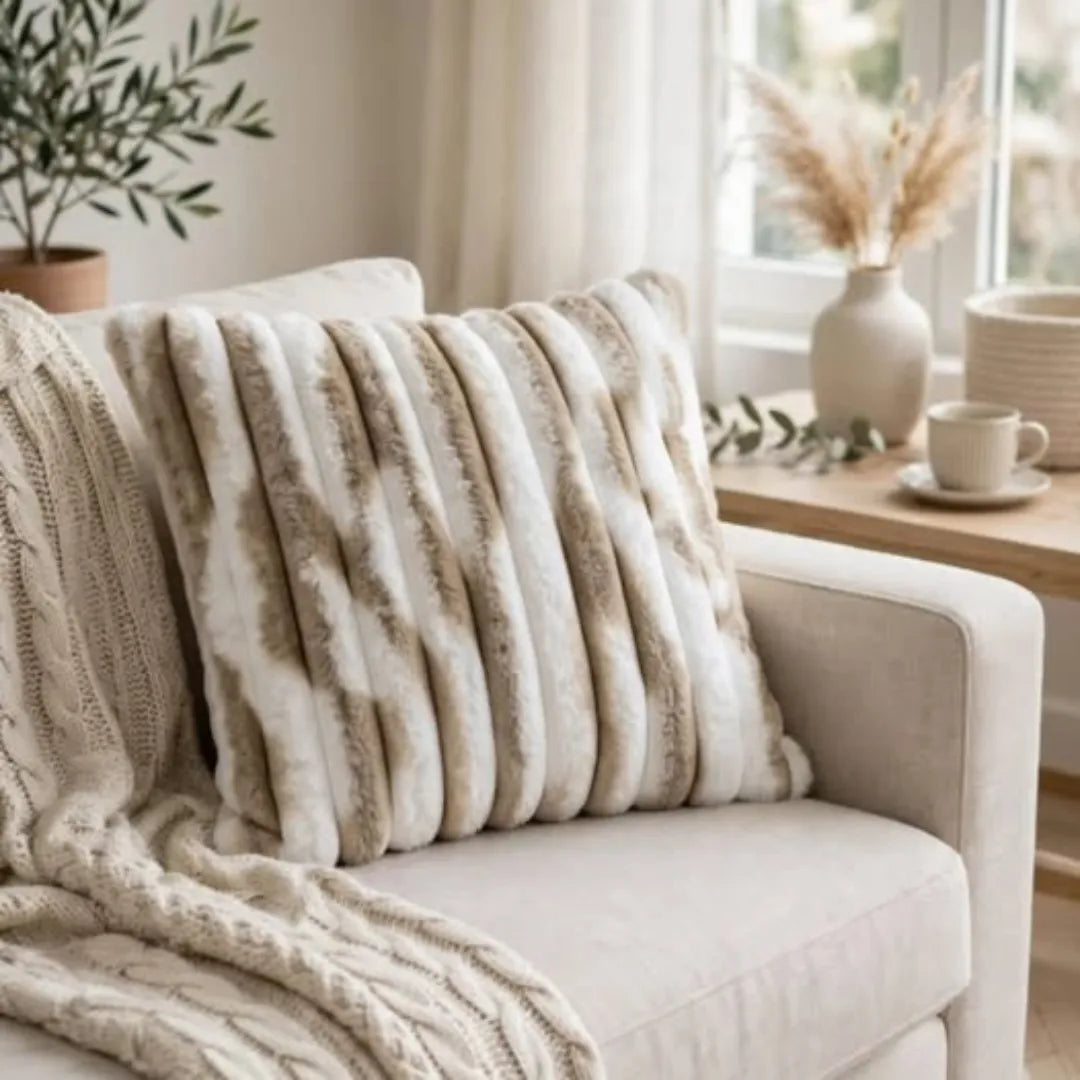 Faux Fur Throw Pillowcases