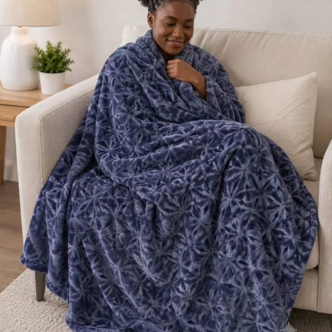 Textured Fleece Blanket (200 x 230 cm)