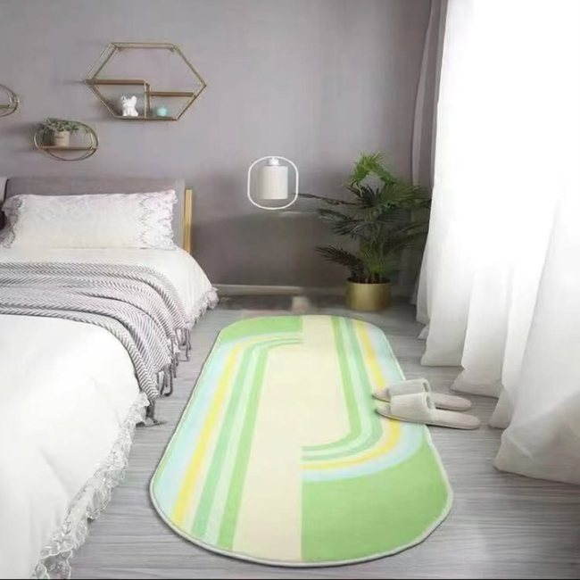 Warm Super Oval Soft Bedside Mat