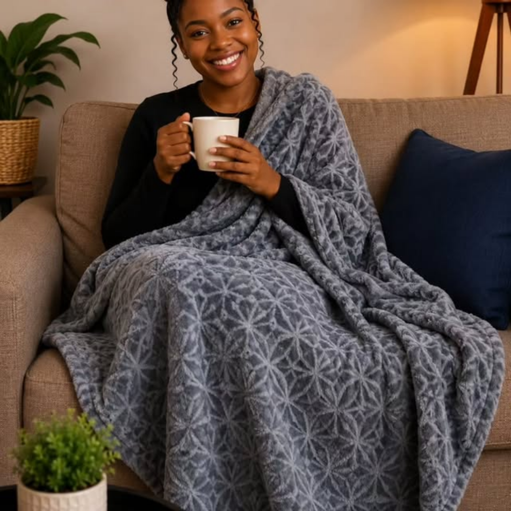 Textured Fleece Blanket (200 x 230 cm)